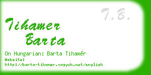 tihamer barta business card