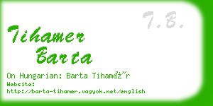 tihamer barta business card